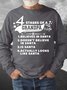Men’s 4 Stages Of A Grandpa’s Life Believes In Santa Merry Christmas Crew Neck Casual Sweatshirt