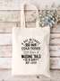 A Dog Without Dog Hair Animal Text Letter Casual Shopping Tote Bag