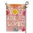Happy Valentines Day Garden Flag 12×18 Inch Double Sided for Outside
