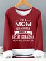 Women's Nothing Scare Me Mom Grandma Gift Casual Crew Neck Sweatshirt