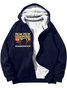 Men's Men's Pew Pew Madafakas Cat Funny Vintage Graphic Print Hoodie Zip Up Sweatshirt Warm Jacket With Fifties Fleece