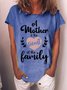 Gift For Mom A Mother Is The Heart Of The Family Womens T-Shirt