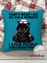18*18 Funny Word That's What I Do I Am A Nurse Throw Pillow Covers, Pillow Covers Decorative Soft Corduroy Cushion Pillowcase Case For Living Room