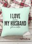 18*18 I Love It When My Husband Gets Me Coffee Letters Throw Pillow Covers, Pillow Covers Decorative Soft Corduroy Cushion Pillowcase Case For Living Room