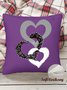 18*18 Simple Heart LoveThrow Pillow Covers, Pillow Covers Decorative Soft Corduroy Cushion Pillowcase Case For Living Room
