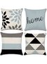18*18 Set of 4 Geometric Throw Pillow Covers Soft Pillowcases Farmhouse Linen Cushion Case For Home Wedding Outdoor Indoor Decor