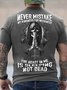 Men's Never Mistake My Kindness For Weakness The Beast In Me Is Sleeping Not Dead Funny Graphic Printing Crew Neck Cotton Text Letters Casual T-Shirt