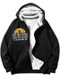 Men's Every Snack You Make Every Meal You Bake Every Bite You Take I'll Be Watching You Funny Dog Graphic Printing Hoodie Zip Up Sweatshirt Warm Jacket With Fifties Fleece