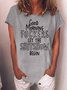Women's Funny Word ShitShow Casual Crew Neck T-Shirt