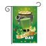 12 x 18 Double Sided Printed Burlap Happy St Patrick's Day Garden Flag Yard Flag Shamrocks Holiday Outdoor Decor Flag