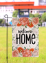 12 x 18 Double Sided Printed Burlap Welcome Home Garden Flag Yard Flag Holiday Outdoor Decor Flag