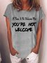 Lilicloth X Jennifer J If There Is No Welcome Mat You're Not Welcome Womens T-Shirt