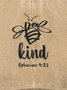 Bee Kind Animal Text Letters Adjustable Hat