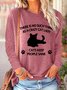 Lilicloth X Lisa There Is No Such Thing As A Crazy Cat Lady Cats Keep People Sane Womens Long Sleeve T-Shirt