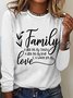 Family A Little Bit Of Crazy A Little Bit Of Loud And A Whole Lot Of Love Womens Long Sleeve T-Shirt