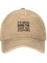 It's Weird Being The Same Age As Old People Funny Text Letters Adjustable Hat