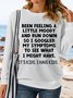 Women's Funny Mom Letter Printed Casual Sweatshirt