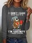 Women's Funny Owl Coffee I Don’T Care What Day It Is It’S Early I’M Grumpy Crew Neck Top