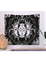 51x60 Sun and Moon Tapestry Fireplace Art For Backdrop Blanket Home Festival Decor