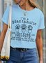 Women's Funny Plantaholic Gardener Plant Lover  Simple Cotton T-Shirt