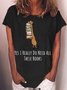 Women's Yes I Really Need These Books Print Casual Crew Neck T-Shirt
