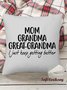 18*18 Throw Pillow Covers, Soft Corduroy Gift For Great-Grandma Mom Grandma Great-Grandma Cushion Pillowcase Case for Living Room