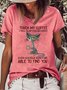 Womens Cat Drinking Coffee Touch My Coffee I Will Slap You So Hard Letters T-Shirt