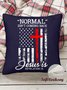 18*18 Throw Pillow Covers, Jesus Corss Graphic Soft Corduroy Cushion Pillowcase Case for Living Room Bed Sofa Car Home Decoration