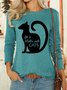 Lilicloth X Y Life Is Better With Cats Womens Long Sleeve T-Shirt