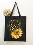 Sunflowers Plant Graphic Casual Shopping Tote Bag