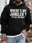 Men’s Where’s My Jungler It’s All His Fault Hoodie Casual Sweatshirt