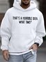 Men's That's Horrible Idea What Time Funny Graphic Print Casual Text Letters Loose Hoodie Sweatshirt