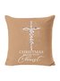 18*18 Jesus Christmas Backrest Cushion Pillow Covers Decorations For Home