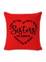 20*20 Text Letters Backrest Cushion Pillow Covers Decorations For Home