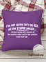 18*18 Throw Pillow Covers, Funny Letters Corduroy Cushion Pillowcase Case for Living Room