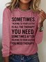 Women's Funny Sister Letters Casual Top