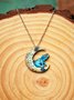 I Love You To the Moon And Back Elephant Jewelry Necklace