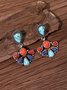 Boho Vintage Multicolor Turquoise Earrings Ethnic Vacation Beach Jewelry