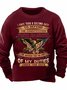Men's I Once Took A Solemn Oath To Defend The Constitution Of My Duties Under This Oath Funny Graphic Print Casual America Flag Sweatshirt