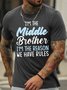 Lilicloth X Abu Gift For Brother I'm The Middle Brother Mens T-Shirt