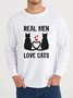 Lilicloth X Jessanjony Real Men Love Cats Men's Sweatshirt