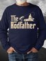 Fishing Lovers Gift The Rodfather Men's Sweatshirt