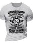 Men's Curious Enough To Take It Apart Skilled Enough To Put It Back Together Funny Graphic Print Cotton Casual Crew Neck Text Letters T-Shirt