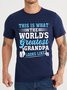 Lilicloth X Manikvskhan This Is What The World's Greatest Grandpa Looks Like Men's T-Shirt