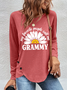 My Favorite People Call Me Grammy With Daisy Women‘s Long Sleeve T-Shirt