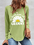 My Favorite People Call Me Grammy With Daisy Women‘s Long Sleeve T-Shirt