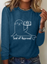 Women’s Funny Saying Seal Of Approval Simple Long Sleeve Top