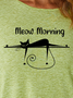 Lilicloth X Jessanjony Cat Meow Morning Women‘s Long Sleeve T-Shirt