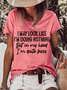 Women's Funny Word I may book like i’m doing nothing but in my head i’m quite busy T-Shirt