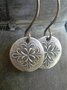 Vintage Natural Ethnic Floral Pattern Embossed Earrings Boho Vacation Jewelry